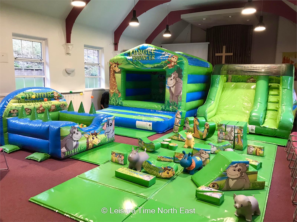 Jungle Soft Play Package 5 (Soft Play, Ball Pool, Hideout Bouncy Castle & Slide) Bouncy Castle